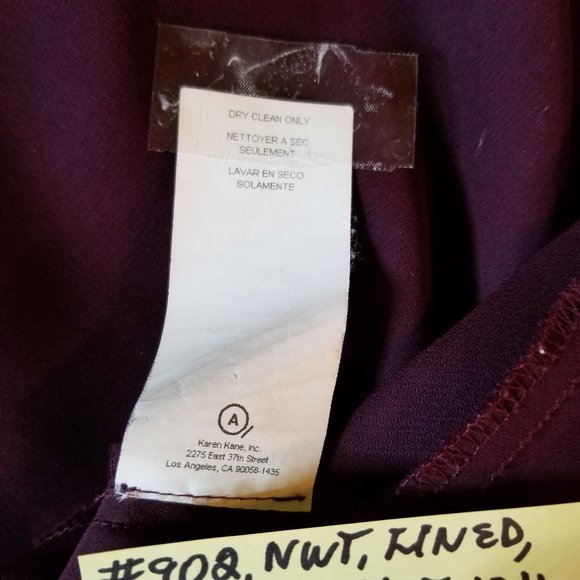 ✅#902 NWT Karen Kane Lifestyle Purple Paisley Skirt - Picture 7 of 16